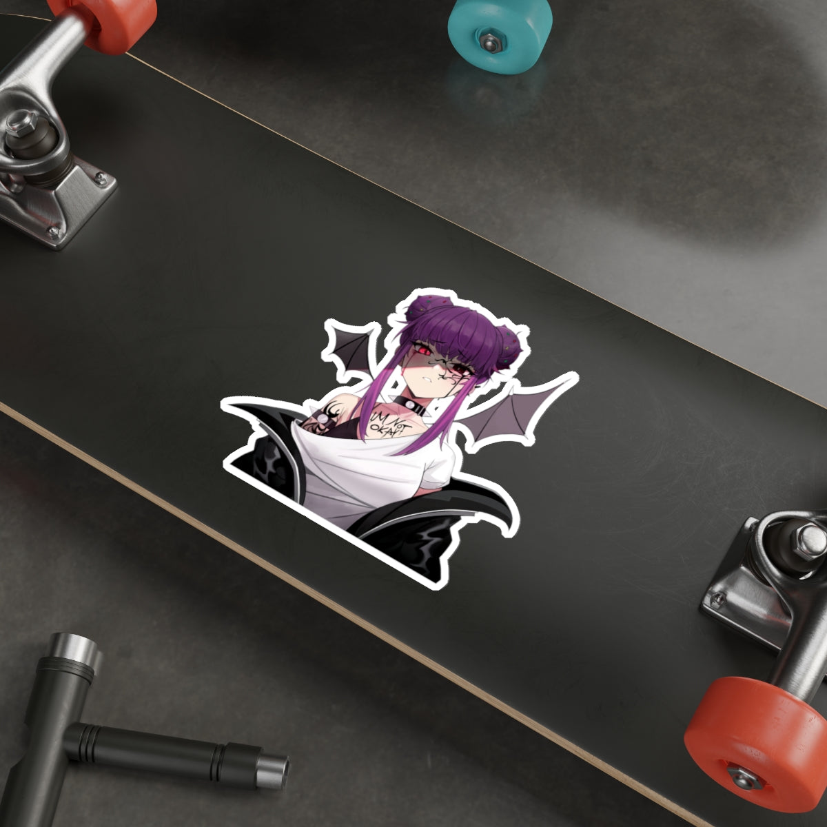 Budo V3 Sad Monster Anime Girl Die-Cut Sticker