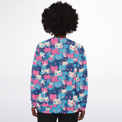Cute pastel cat pattern AOP Sweatshirt