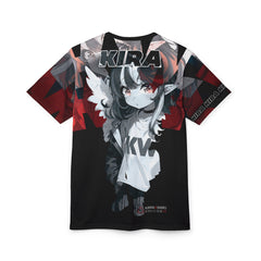 Kira - Demon Angel Elf Cyberpunk cute anime girl Unisex AOP Cut & Sew Tee