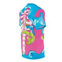 Full Body Kawaii Skeleton Halloween Unisex AOP Cut & Sew Tee