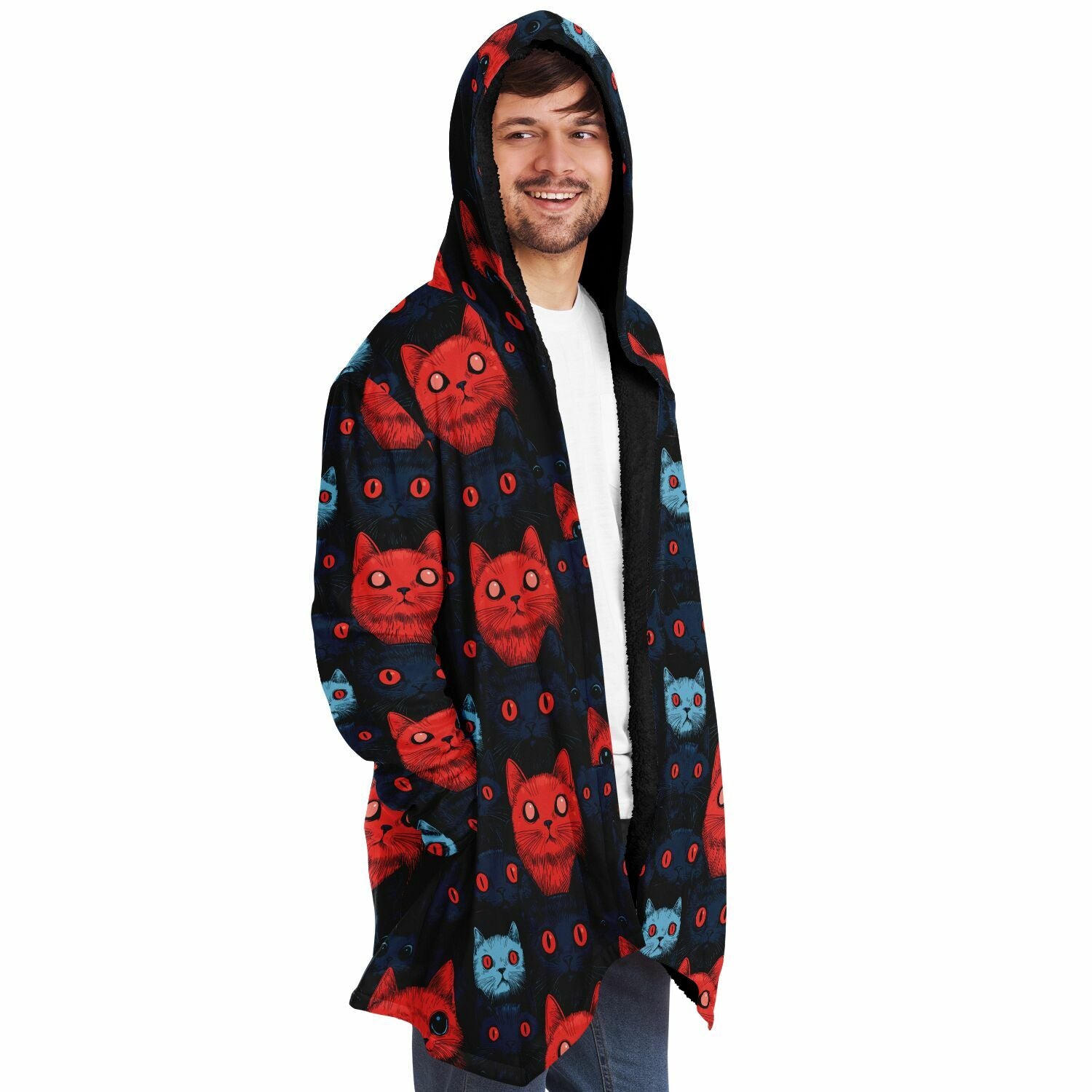 Cats of doom Japanese creepy art Cloak