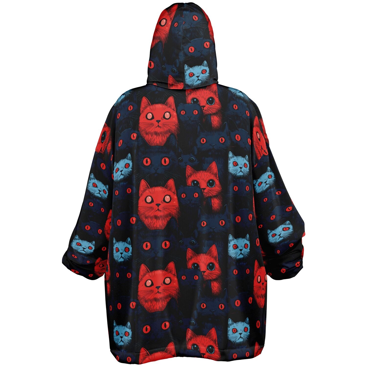 Cats of doom Japanese creepy art Snug Hoodie