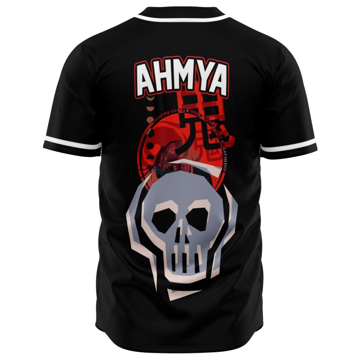 Ahmya unisex baseball jersey t-shirt w/stripes - kawaiiwaru