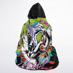 Kandi Cute Yandere Anime Girl Hooded Blanket