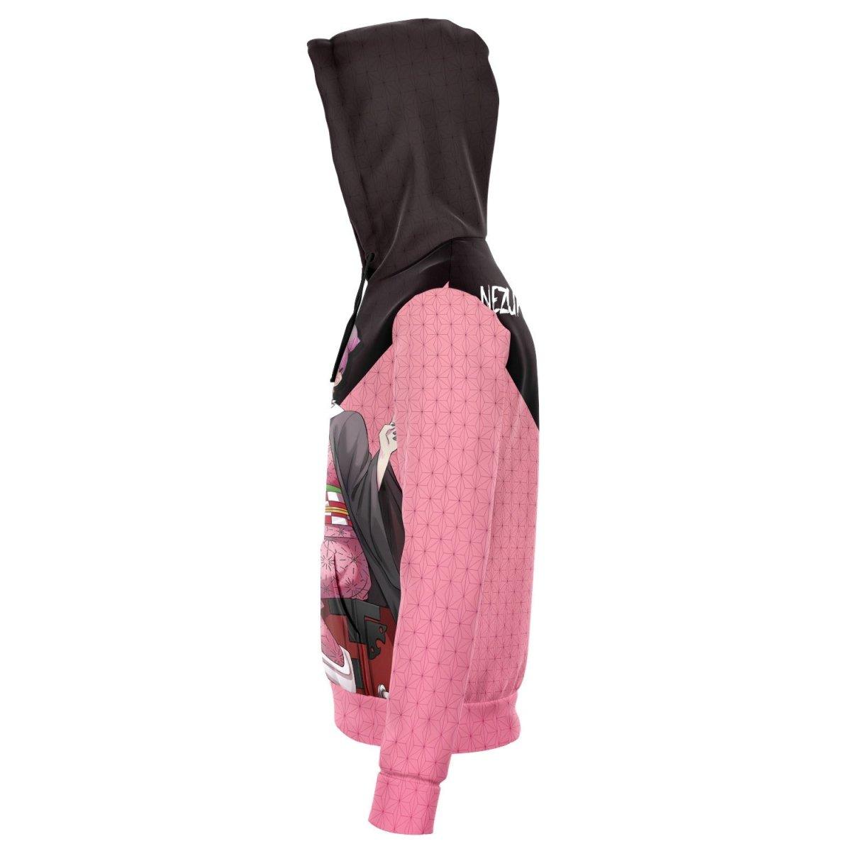 Budo cosplaying as Nezuko cute Anime Girl AOP Hoodie - kawaiiwaru