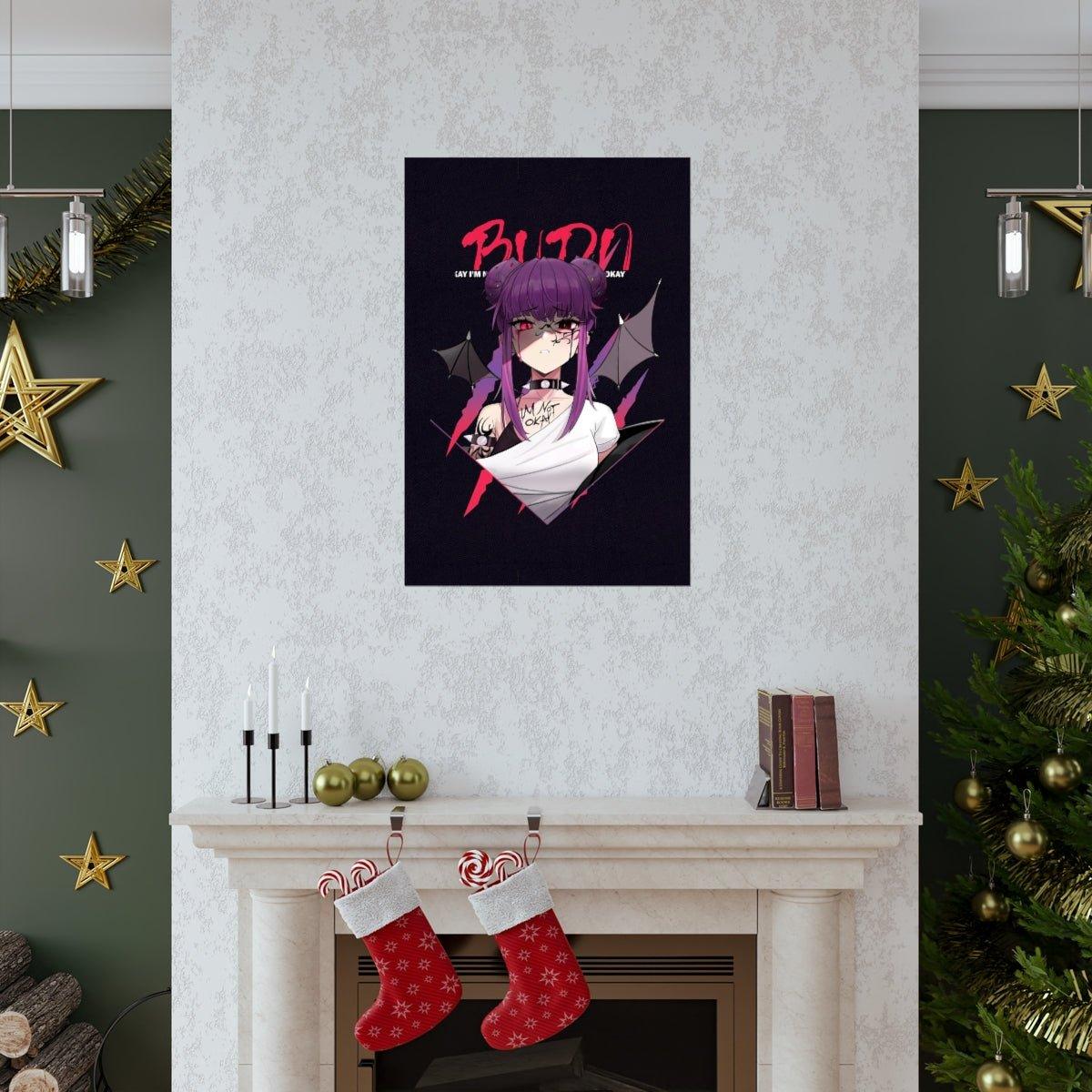 Budo V3 Sad Monster Anime Girl Premium Matte vertical poster - kawaiiwaru