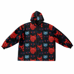 Cats of doom Japanese creepy art Snug Hoodie