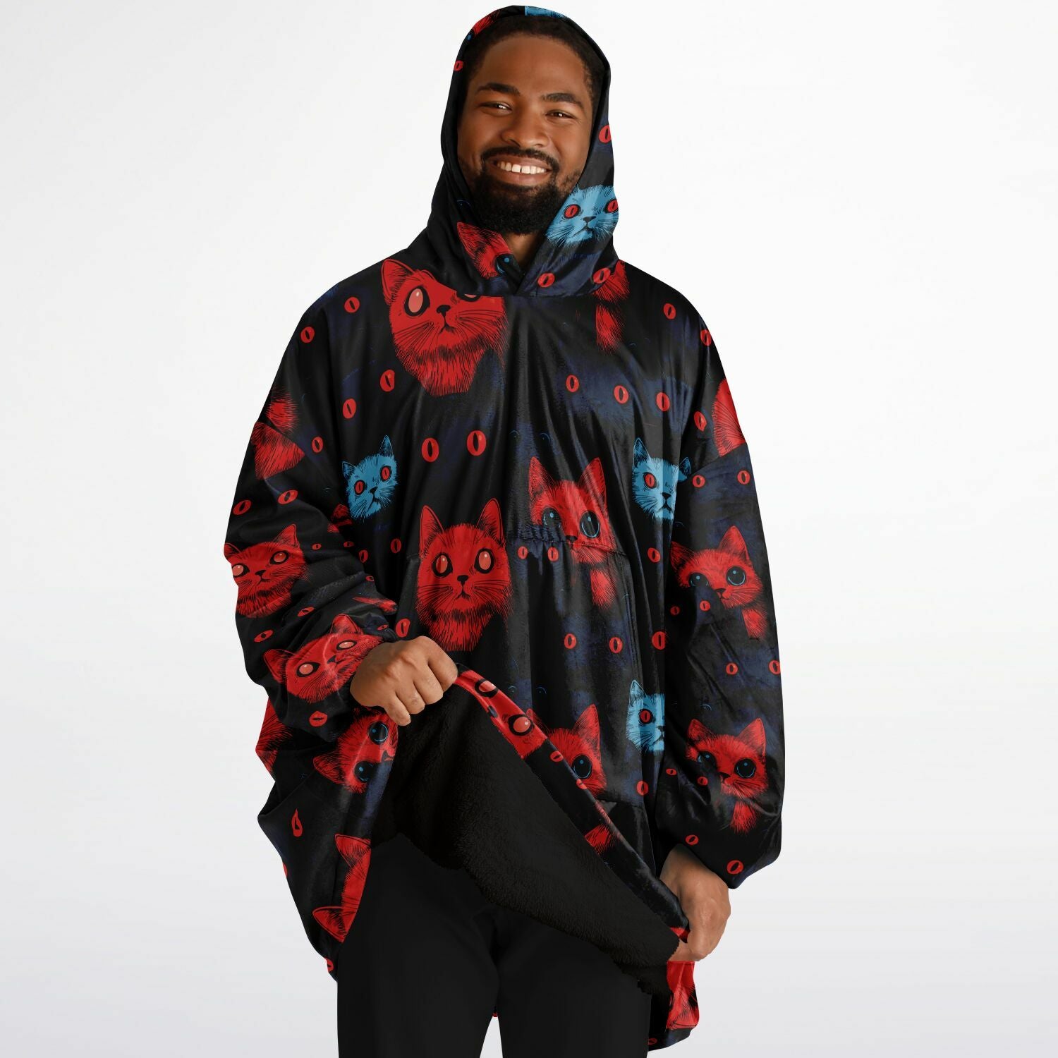 Cats of doom Japanese creepy art Snug Hoodie