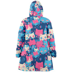 Cute pastel cat pattern Cloak
