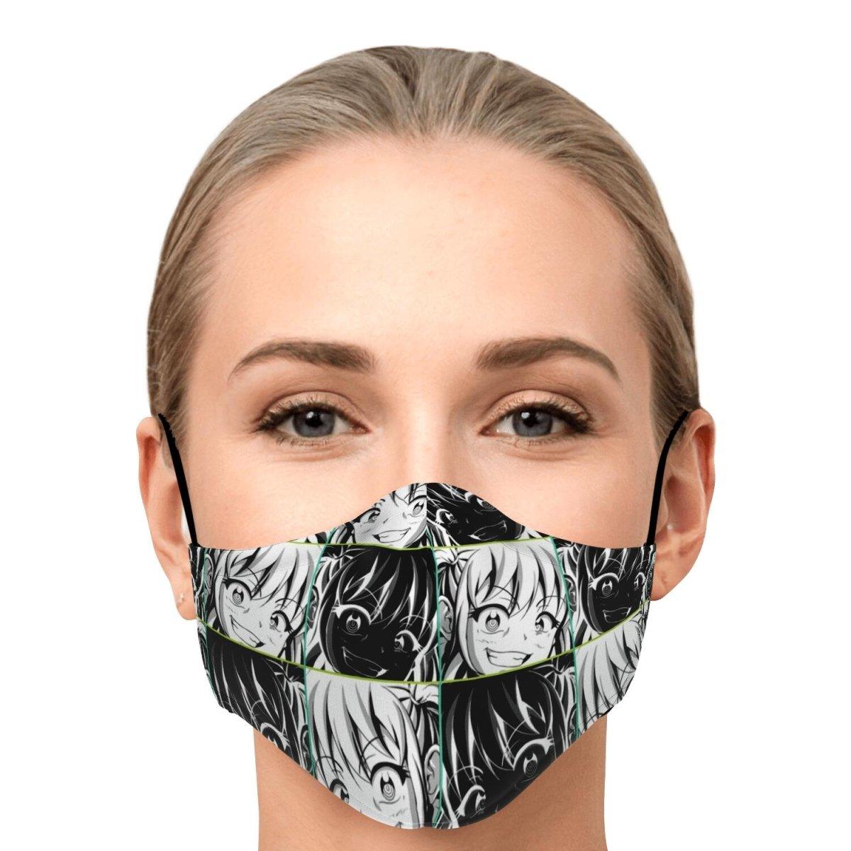 Kandi 2 Cute Yandere Anime Girl Face Mask - kawaiiwaru