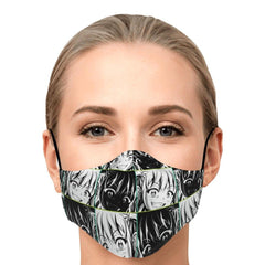 Kandi 2 Cute Yandere Anime Girl Face Mask - kawaiiwaru
