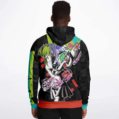 Kandi Cute Yandere Anime Girl Unisex AOP Hoodie - kawaiiwaru