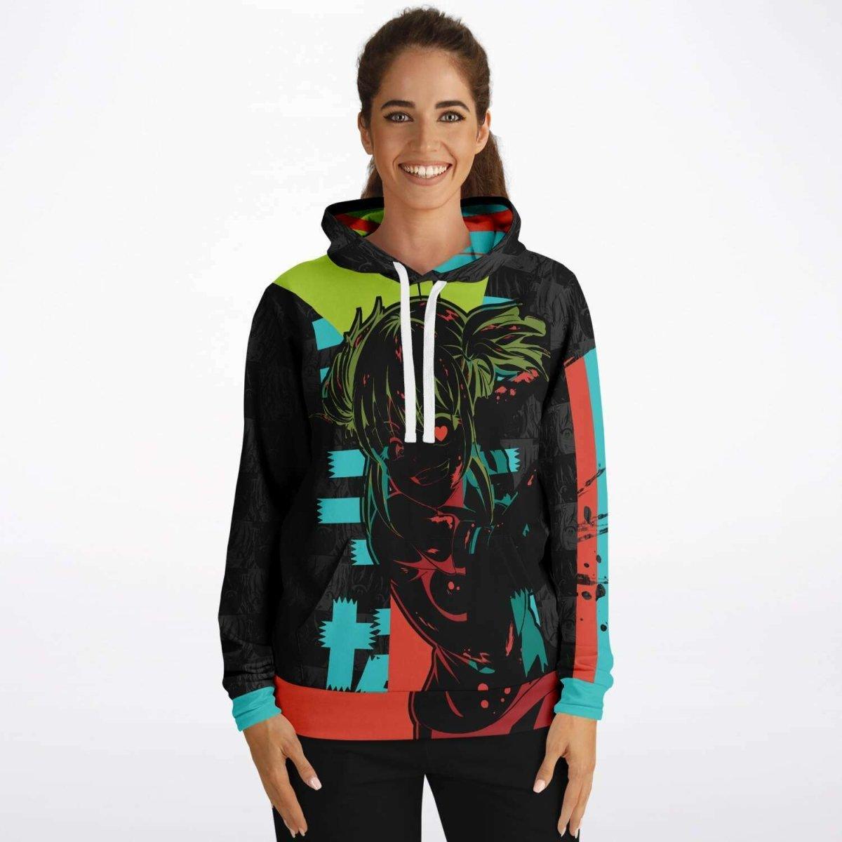 Kandi Cute Yandere Anime Girl Unisex AOP Hoodie - kawaiiwaru