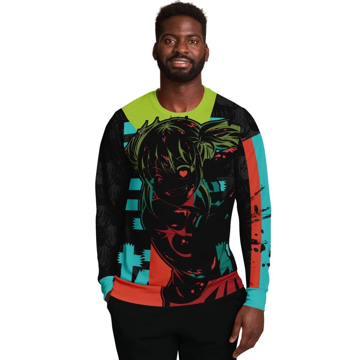 Kandi Cute Yandere Anime Girl Unisex AOP Sweatshirt - kawaiiwaru