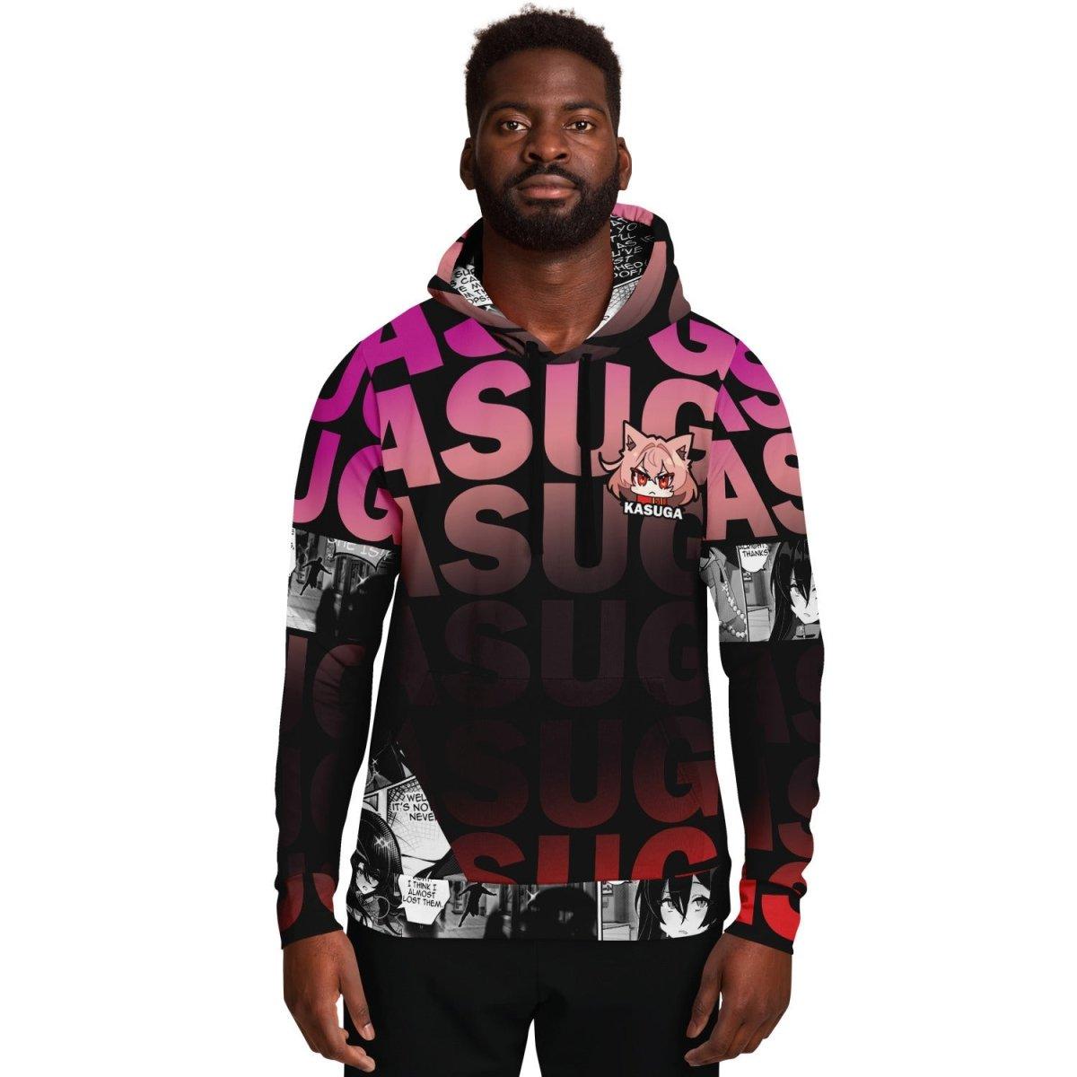 Kasuga werewolf anime girl AOP Hoodie - kawaiiwaru