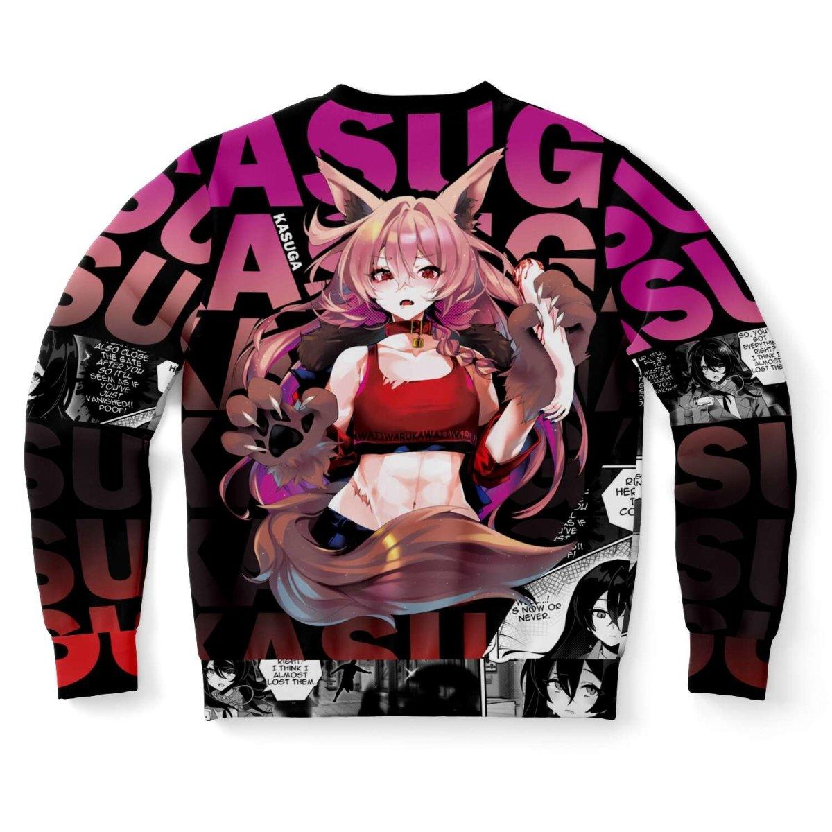 Kasuga werewolf anime girl AOP Sweatshirt - kawaiiwaru