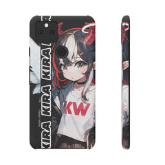 Kira - Demon Angel Elf Cyberpunk Cute anime girl iPhone samsung Snap Case - kawaiiwaru