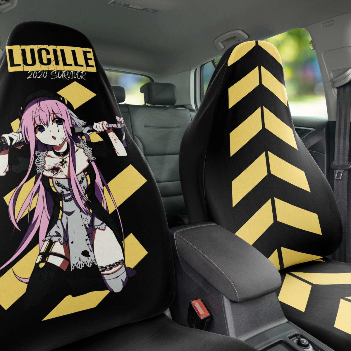 Lucille Sexy Bad Anime Nun Anime Car Seat Cover (x2) - kawaiiwaru