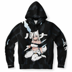 Luna - Wolf girl neko Anime Girl AOP Hoodie - kawaiiwaru