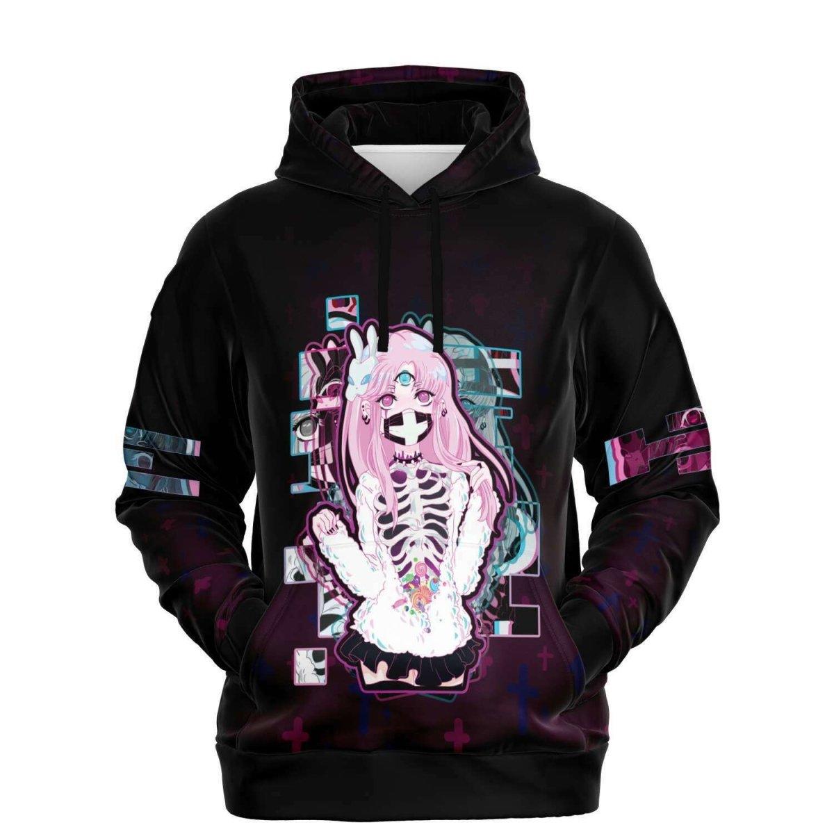 Maaya XP Creepy Cute anime Unisex AOP Hoodie - kawaiiwaru