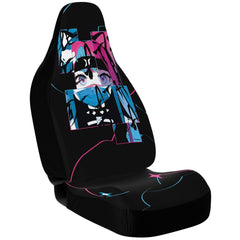 Meena - Creepy cute skeletal kawaii anime girl Car Seat Cover (x2) - kawaiiwaru
