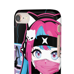 Meena - Creepy cute skeletal kawaii anime girl iPhone samsung Snap Case - kawaiiwaru