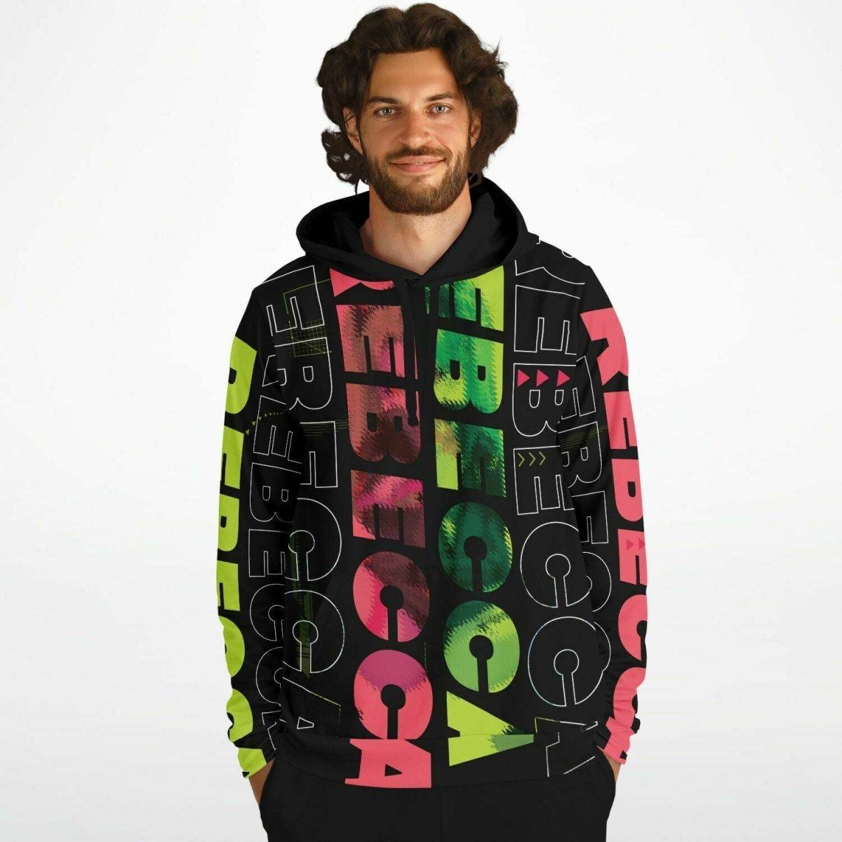 Rebecca - Cyberpunk Anime Girl Unisex AOP Hoodie - kawaiiwaru