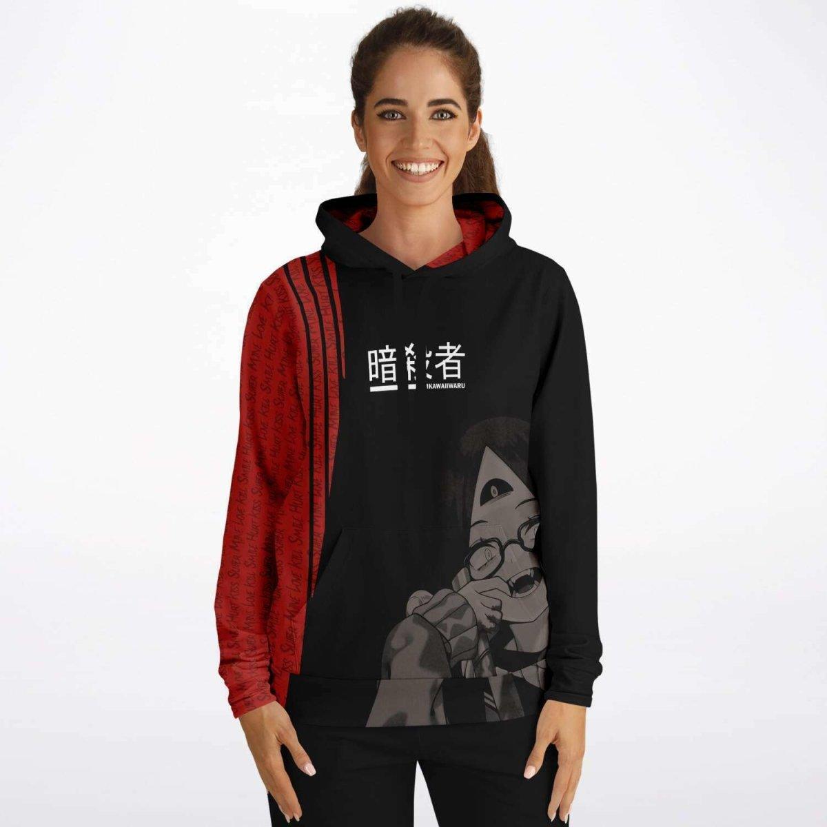 Sehen cosplaying as Himiko Toga - Dark Edition - Crazy Waifu Anime Girl AOP Hoodie - kawaiiwaru