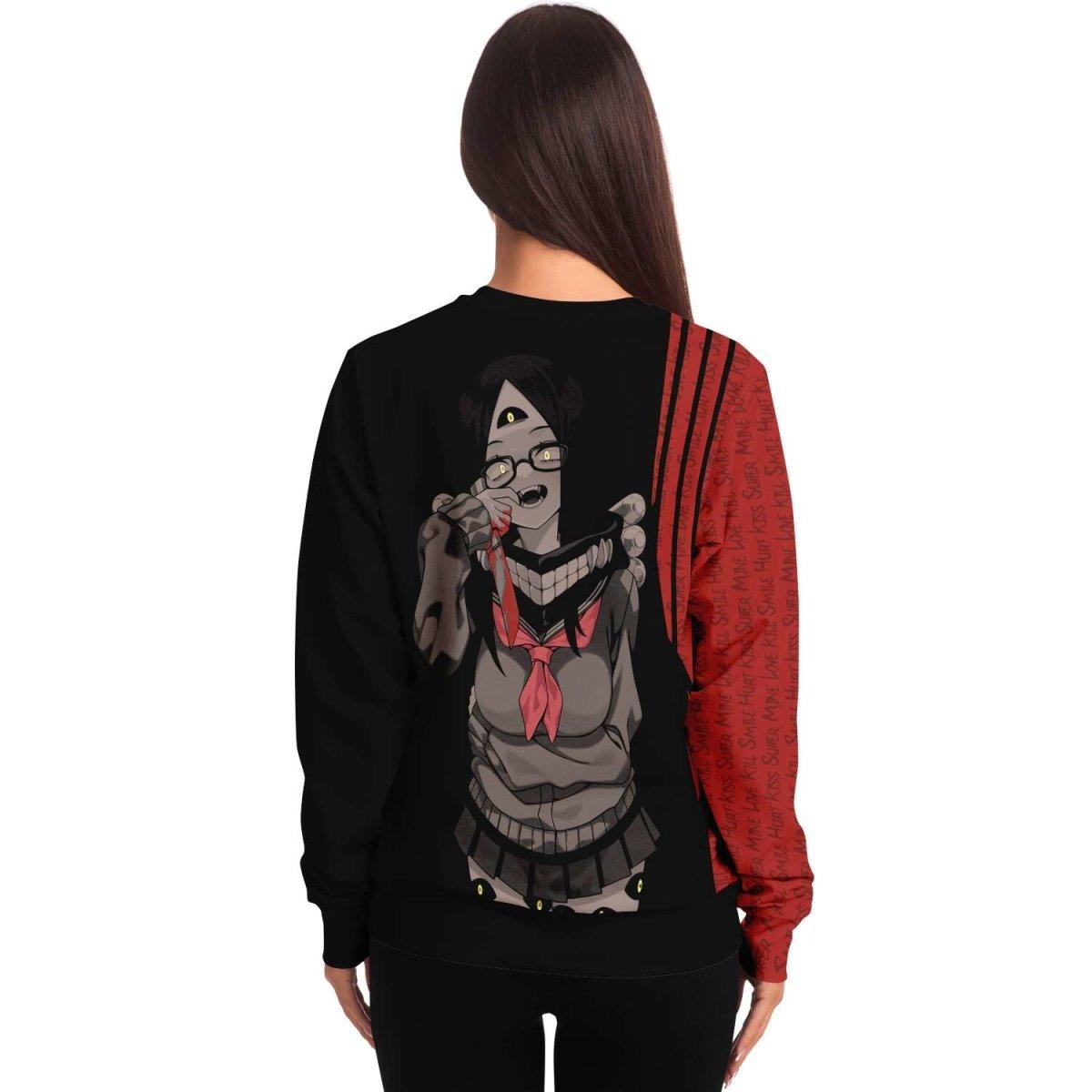 Sehen cosplaying as Himiko Toga - Dark Edition - Crazy Waifu Anime Girl AOP Sweatshirt - kawaiiwaru