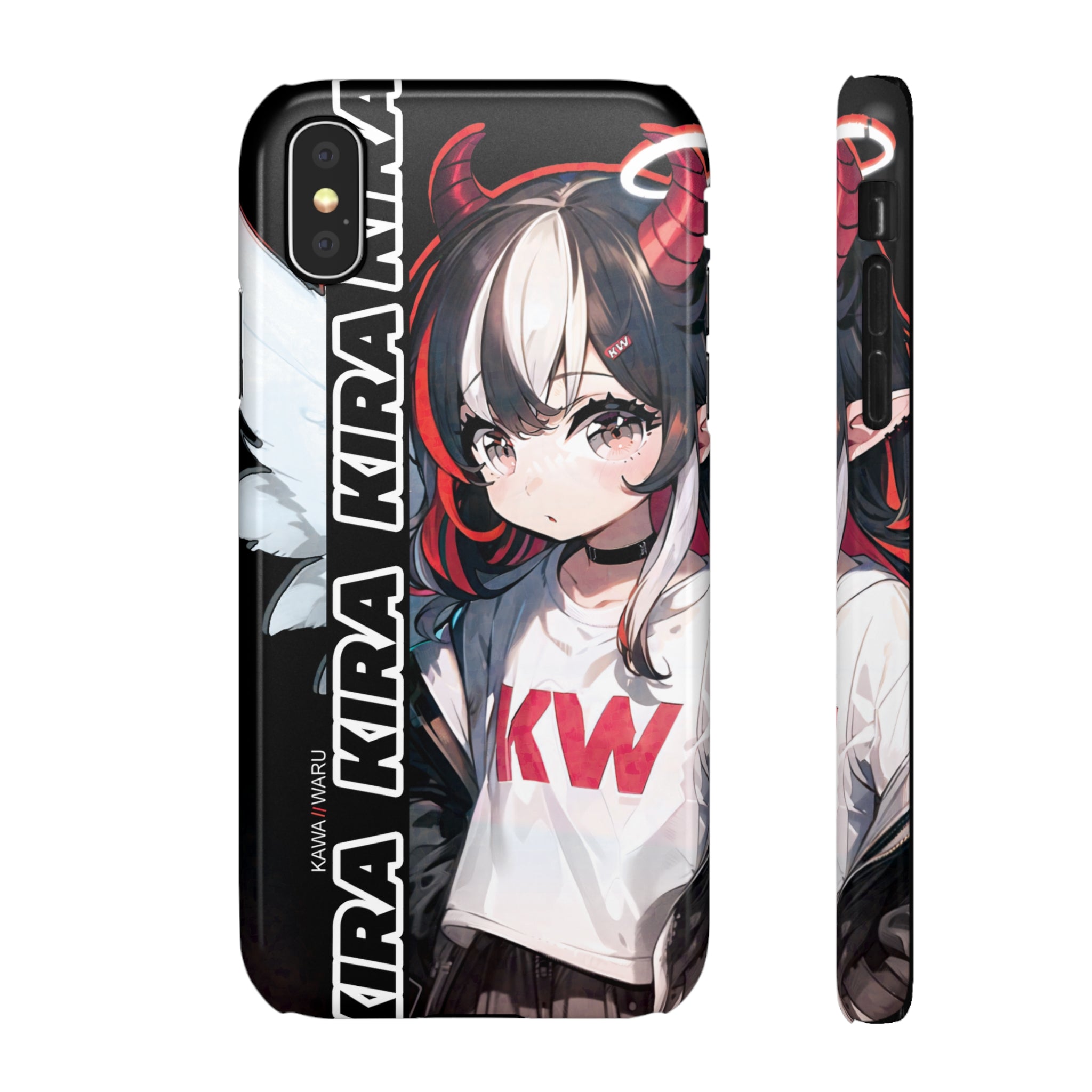 Kira - Demon Angel Elf Cyberpunk Cute anime girl iPhone samsung Snap Case
