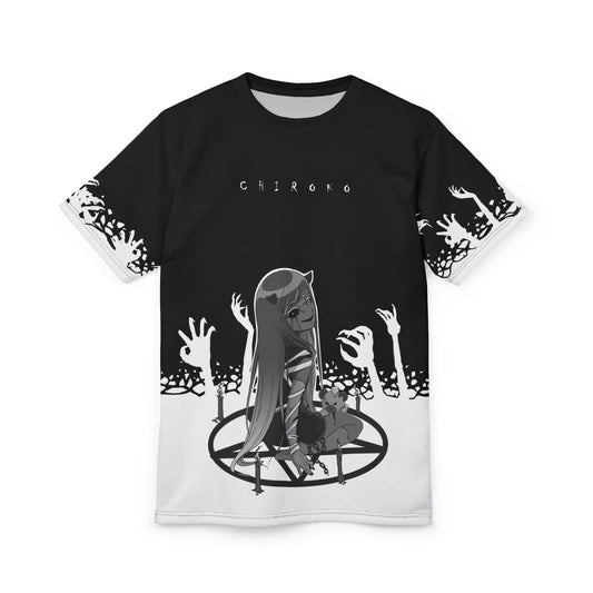 Chiroko - Necromancer Monochrome - All Over T-Shirt