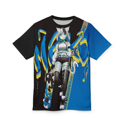 Tori - Icy Blue Raspberry - All Over T-Shirt