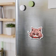 Kasuga Chibi Face - Cute Werewolf Anime Girl Kiss-Cut Magnets