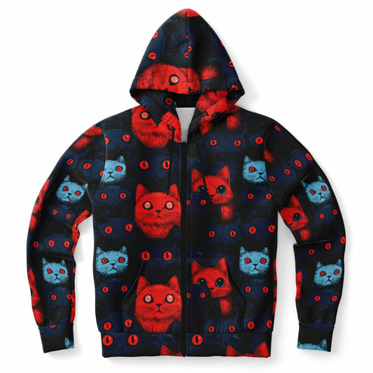 Cats of Doom - All Over Zip Hoodie