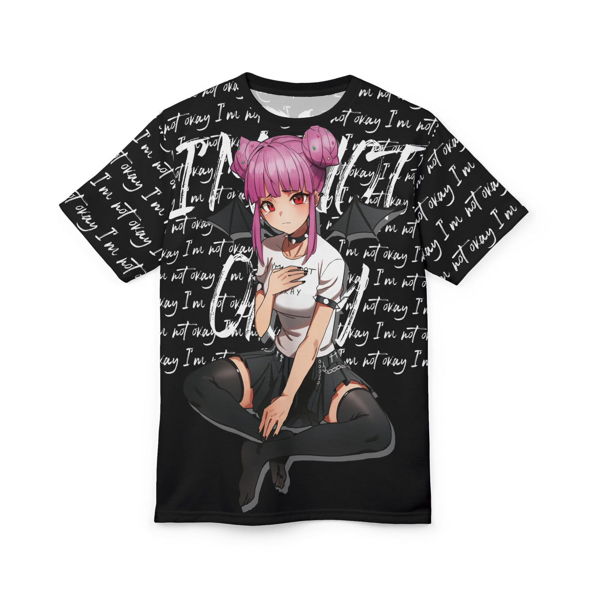 Budo - I'm Not Okay Script - All Over T-Shirt