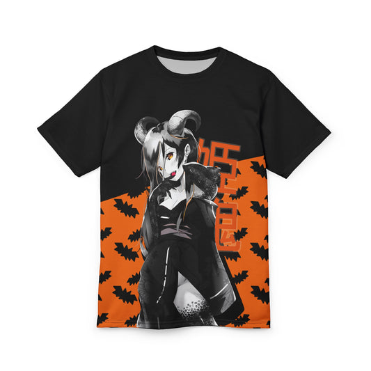 Oni-Hime - Demon Princess Halloween Monochrome - All Over T-Shirt