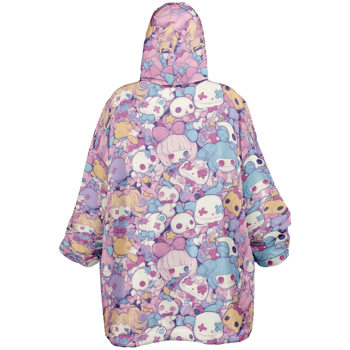 Pastel Creepy Dolls - Fluffy Snug Hoodie