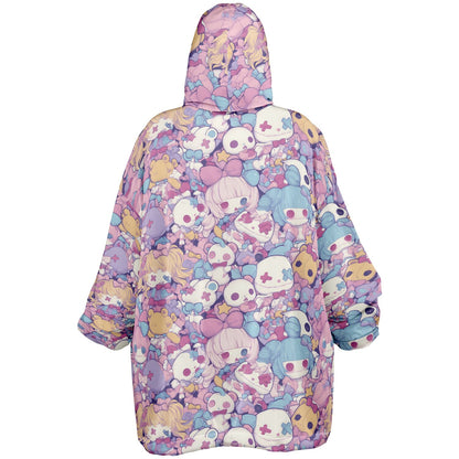 Pastel Creepy Dolls - Fluffy Snug Hoodie