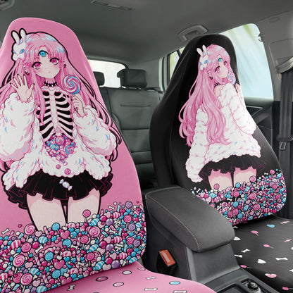 Maaya - Hello Again - Car Seat Covers Set of 2 - in a car, passenger side - kawaiiwaru