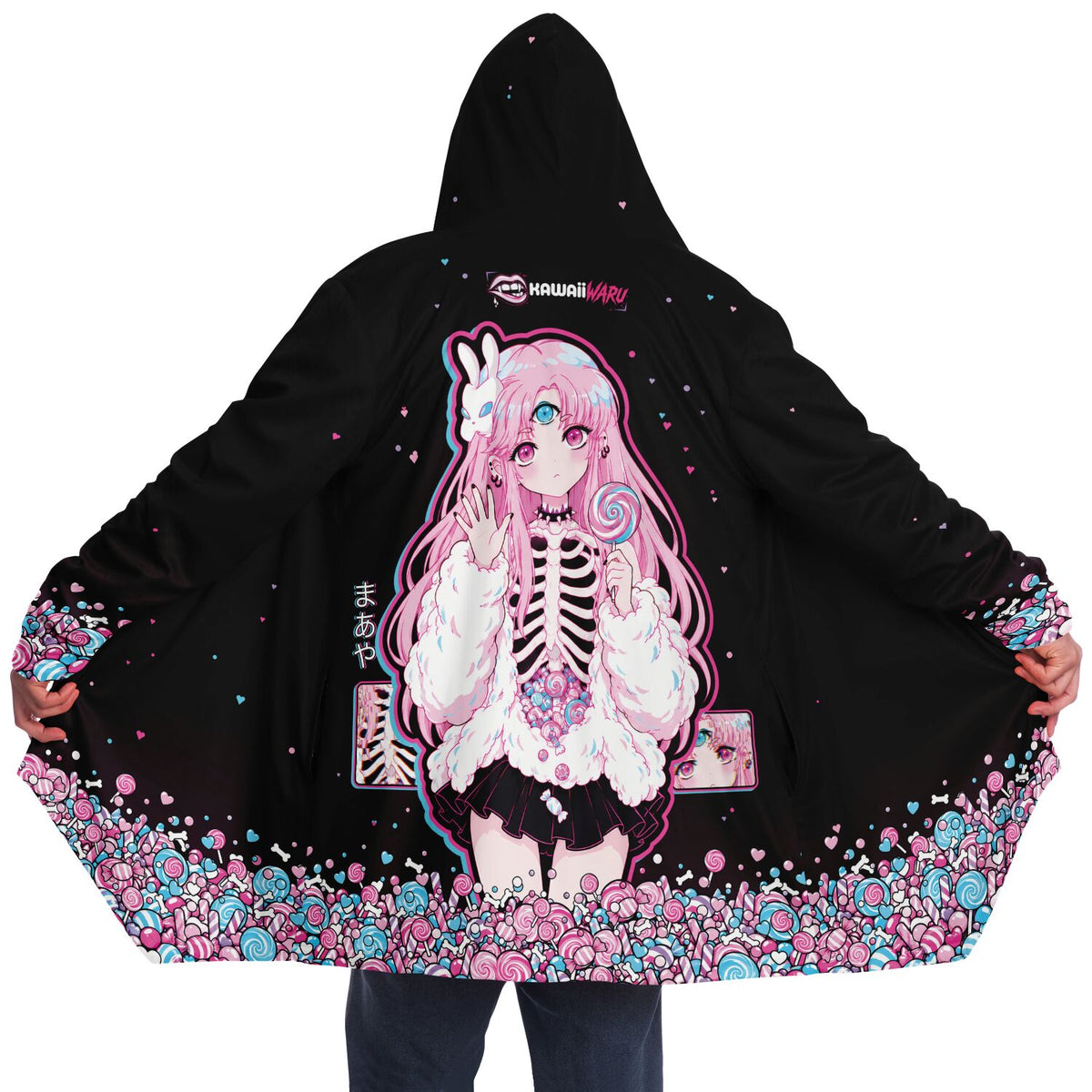 Maaya - Hello Again - Cloak - back, worn open - kawaiiwaru