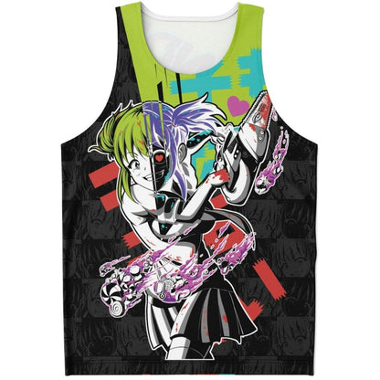 Kandi Cute Yandere Anime Girl AOP Tank Top - kawaiiwaru