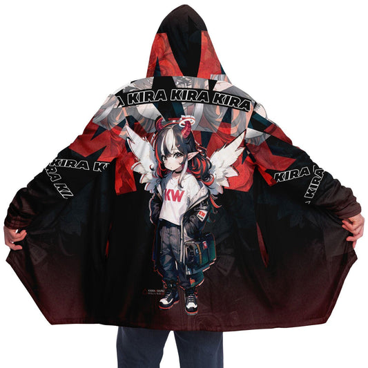 Kira - Demon Angel Elf Cyberpunk cute anime girl Cloak - kawaiiwaru