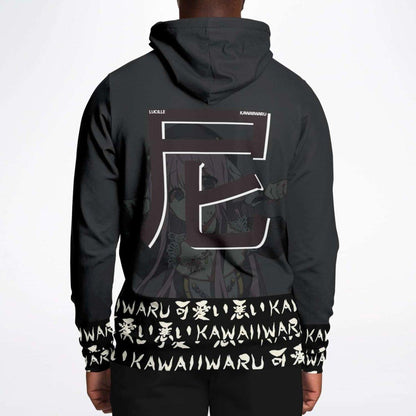 Lucille Sexy Bad Anime Nun Unisex AOP Hoodie - kawaiiwaru