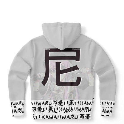Lucille White Sexy Bad Anime Nun Unisex AOP Hoodie - kawaiiwaru